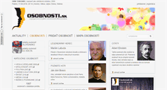 Desktop Screenshot of osobnosti.sk